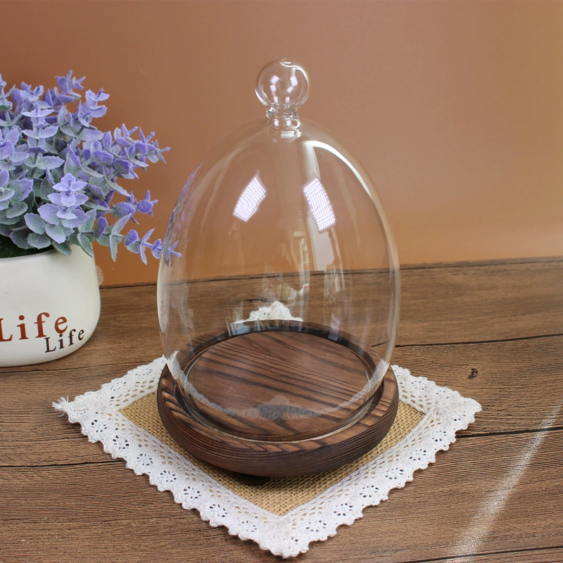 День Святого Валентина Вечный цветок стеклянная крышка креативная Крышка для торта микро пейзаж ваза кукла антикварное украшение пылезащитный чехол