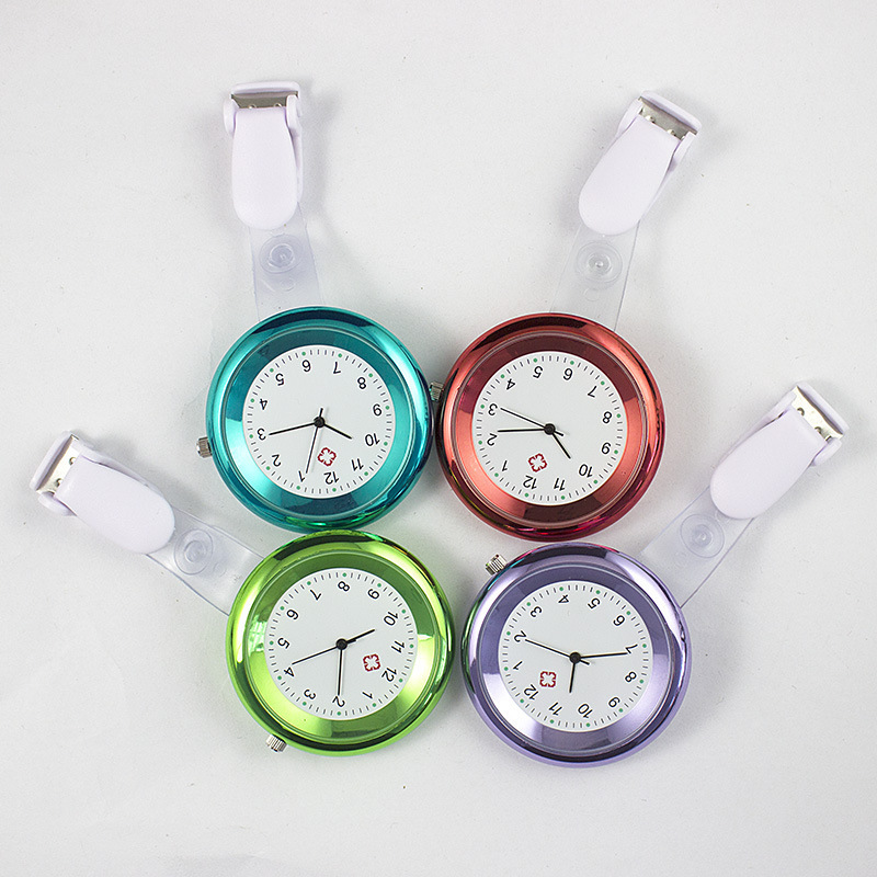 Wholesale Foreign Trade Clip Nurse Watch Hanging Watch in stock Wholesale Medical Gift Chest Decoration Multicolor Color Alloy Chest Watch Wholesale Foreign Trade Clip Nurse Watch Hanging Watch in stock Wholesale Medical Gift Chest Decoration Multicolor Color Alloy Chest Watch
