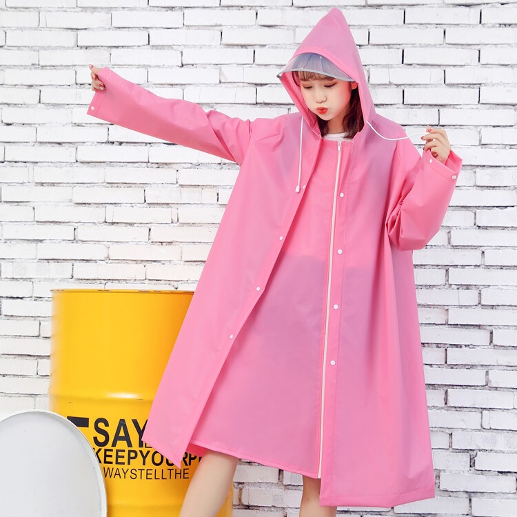 Raincoat Female Adult Korean Fashion Hiking Student Single Male Riding Battery Car Bicycle Poncho Three-in-One