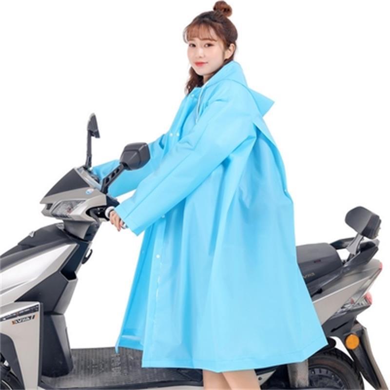 Raincoat Female Adult Korean Fashion Hiking Student Single Male Riding Electric Battery Bicycle One Clothes Four Wear