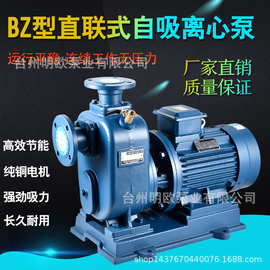 万民BZ型离心式自吸泵卧式清水泵直联式抽水泵三相380V农田灌溉泵