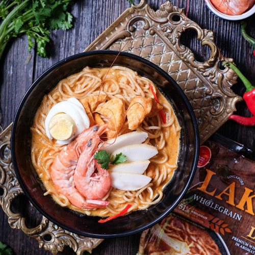 Singapore imported Yum Yum Curry Flavor Whole Wheat Ramen Noodles Non-fried Type Instant Noodles
