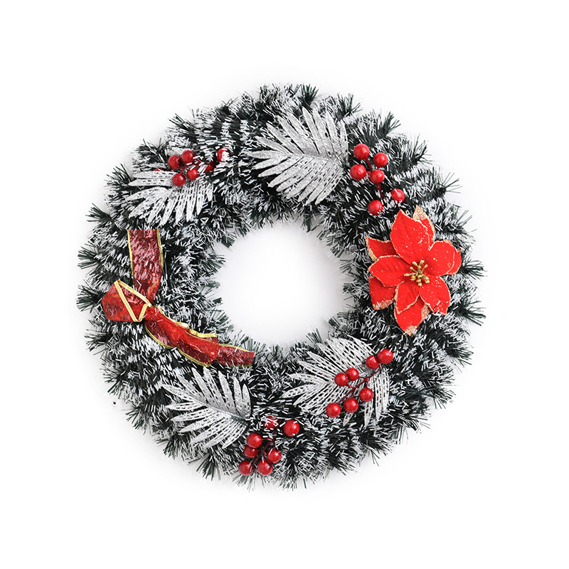 Nueva guirnalda de Navidad 40cm de simulación Garland puerta decoración adornos accesorios del árbol de Navidad Garland guirnalda Decoración