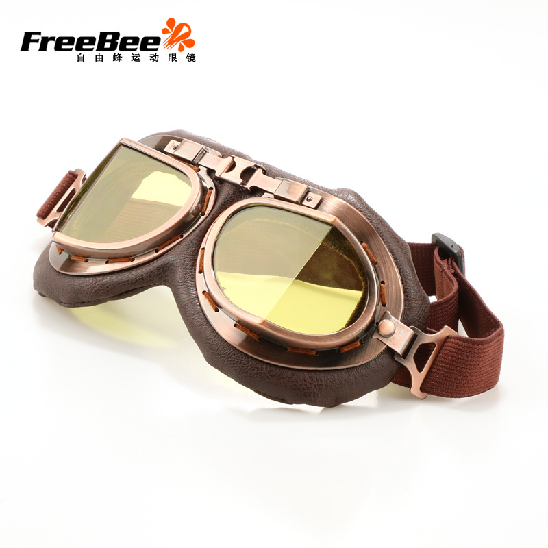 骑士复古哈雷直角眼镜防风眼镜摩托车眼镜头盔眼镜骑行眼镜越野镜