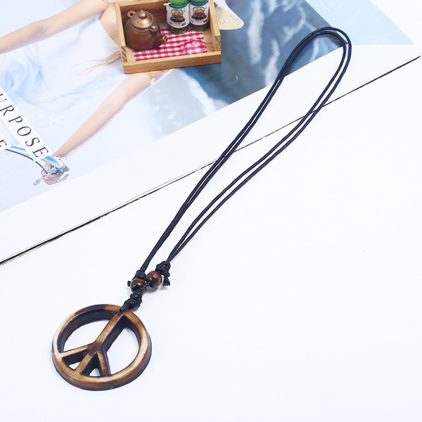 retro woven necklace handmade