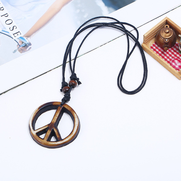 retro woven necklace handmade