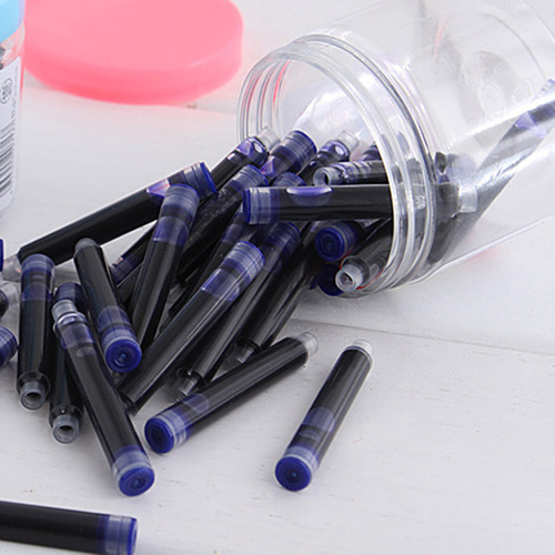 Factory wholesale steel pen cases for students, blue replaceable ink, creative cartoon stationery supplies, prizes and gifts