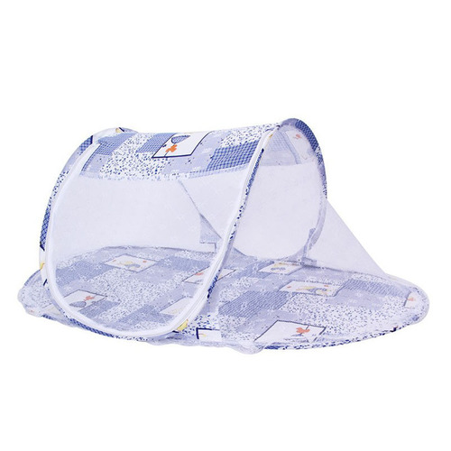 Children's foldable mosquito net, baby mosquito net without installation, infant cartoon boat-shaped mosquito net, zipper mosquito net