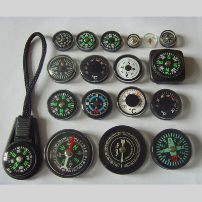 plastic cement circular teaching Compass Plastic Flip Compass outdoors environmental protection 40mm plastic cement Lanyard Compass