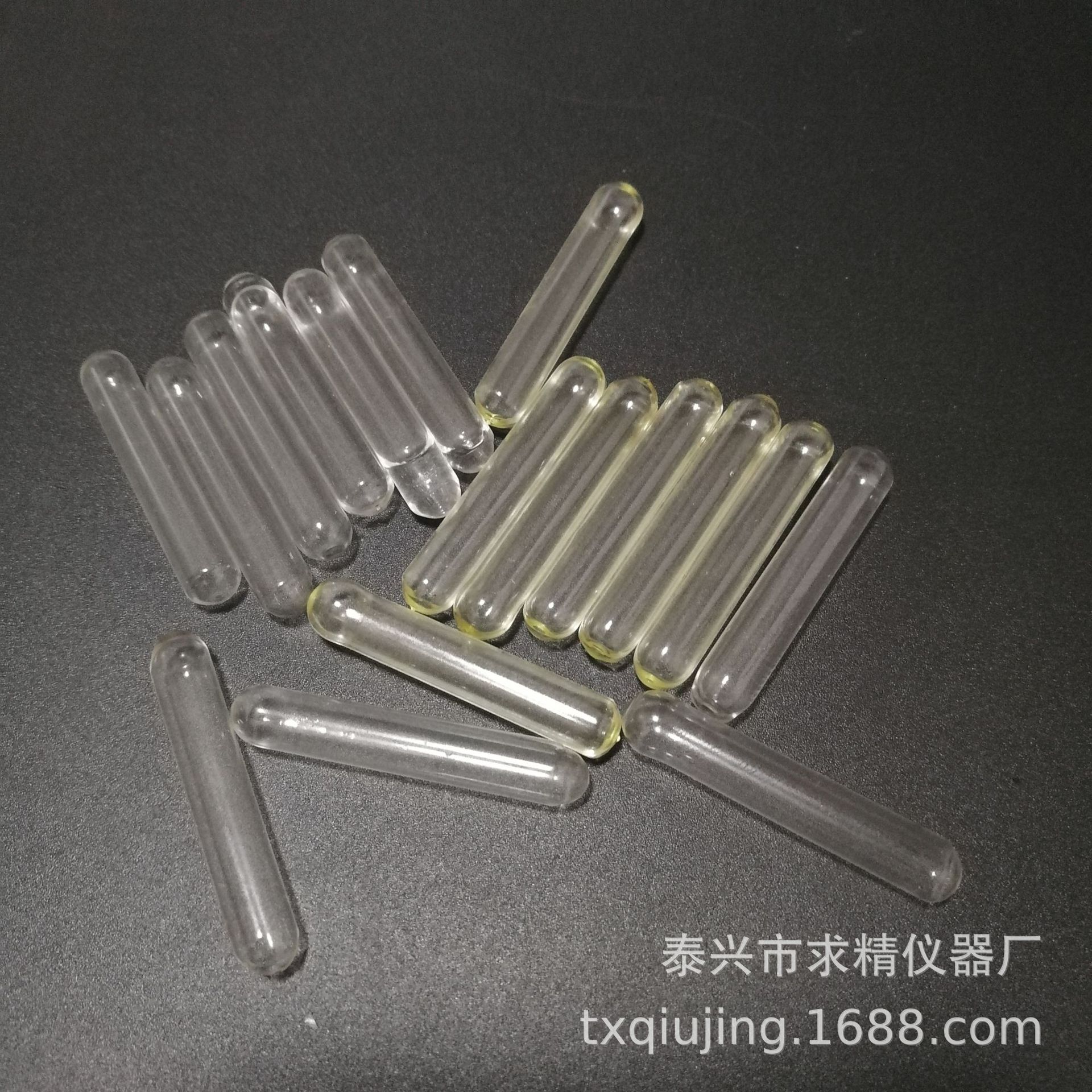 求精厂家薄壁玻璃试管 外径5.5壁厚0.34MM高硼硅易碎玻璃 可灌装
