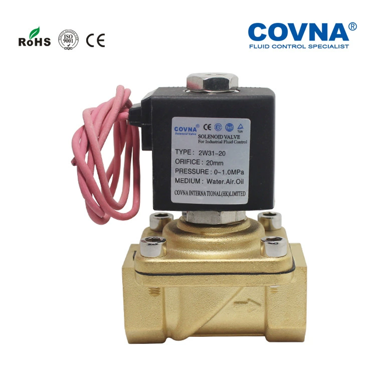 Электромагнитный клапан прямого действия с нормально закрытым латунным водопроводным входом, односторонний переключатель, взрывозащищенная катушка, прямые поставки с завода