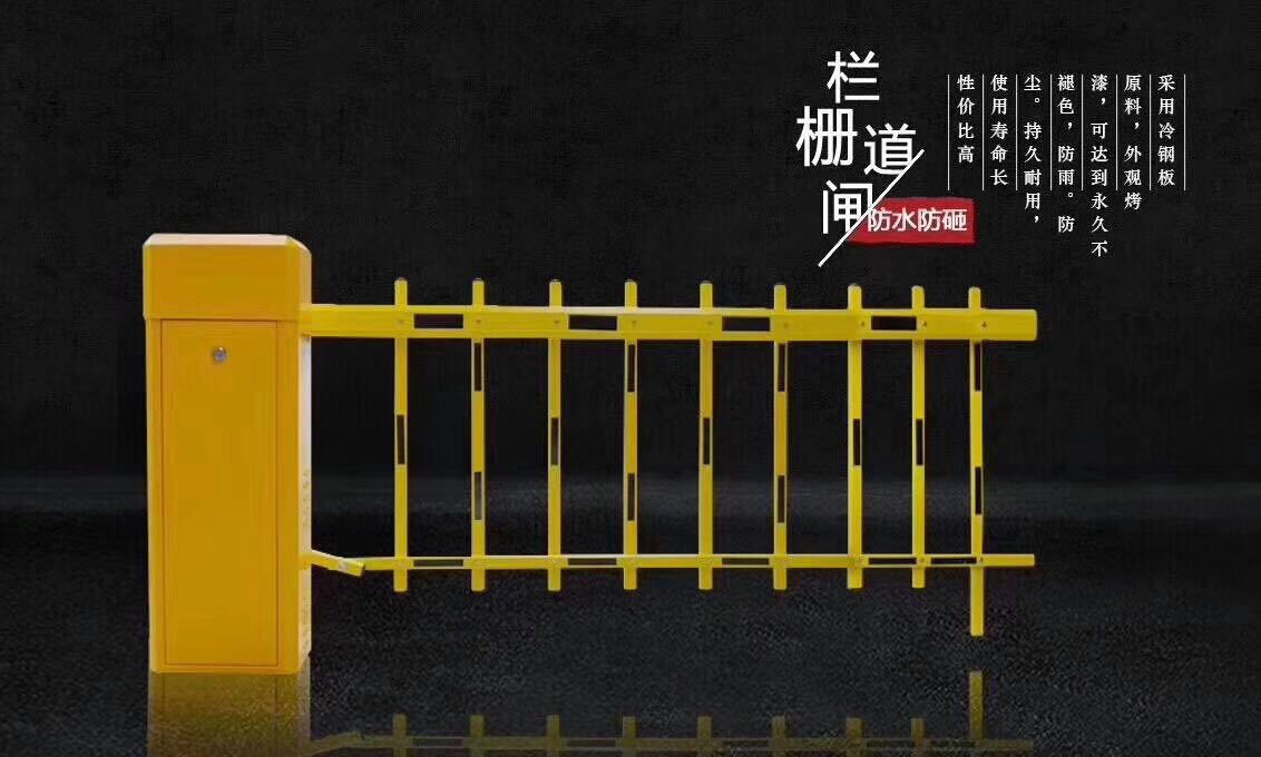 12米对开栅栏道闸 汽车通道远程手机开关闸机 行人刷卡起落杆智能