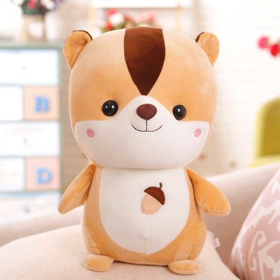 Cute Squirrel Plush Toy, Upland Cotton, Fat Hamster Squirrel Plush Doll, Stuffed Animal, Birthday Gift, Throw Pillow, Plush Figure
