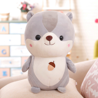 Cute Squirrel Plush Toy, Upland Cotton, Fat Hamster Squirrel Plush Doll, Stuffed Animal, Birthday Gift, Throw Pillow, Plush Figure