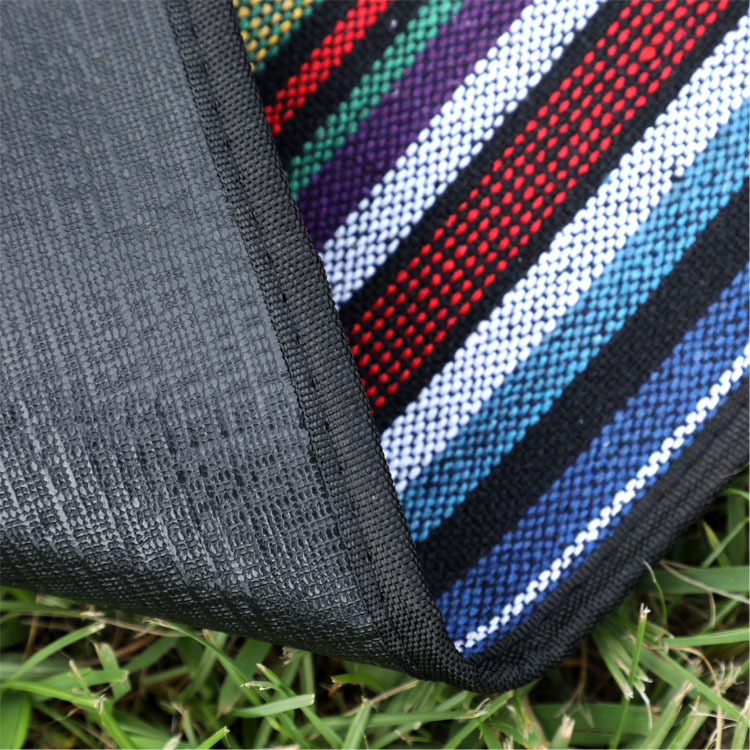 Alfombra a prueba de humedad 150 × 200 al aire libre impermeable estilo étnico alfombra de picnic de algodón de poliéster manta de picnic estera de césped estera de camping