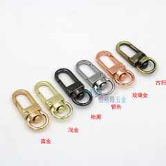 犬バックル卸売荷物バックルアクセサリー高品質小さなフックバックルジュエリーチェーン吊りバックル靴バックルハードウェア亜鉛合金ウェビングバックル