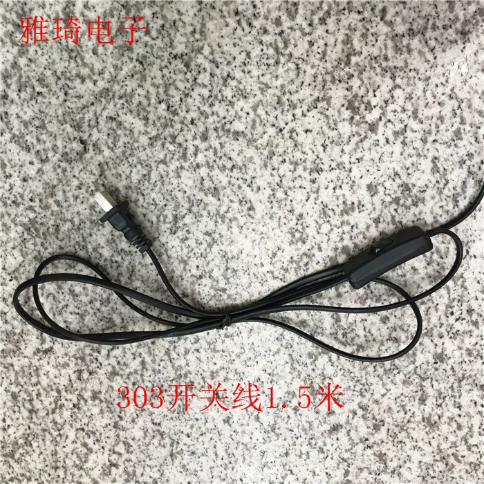 Производство розетки линии нестандартных черный настольная лампа 303 переключатель линии два вилки шнура питания 1,5 метра