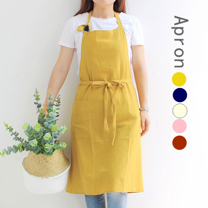 Apron, All-Cotton, European and American Style Workwear, Shop Uniform, Artistic Flower Shop, Baking, Plus Size, Floral Art, Nail Art, Manufacturer, Sleeveless, Korean Style