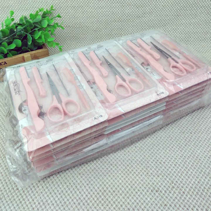 H1 425 118 cinco piezas conjunto de herramientas de belleza ceja trimmer ceja tijeras herramientas de belleza traje Yiwu 2 yuanes tienda