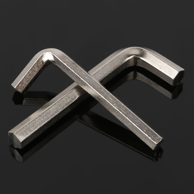 Suministro de cabeza plana corta llave hexagonal niquelado 9 piezas traje herramientas de hardware Herramientas de apoyo al por mayor