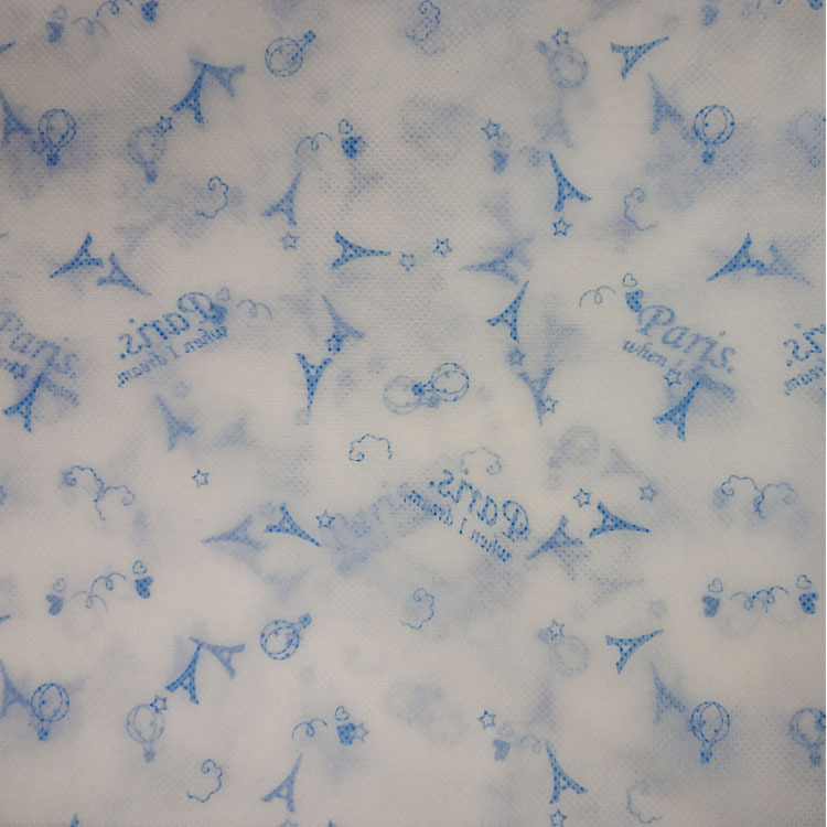 厂家直销PP丙纶纺粘无纺布印花收纳箱包可降解不织布印花布批发