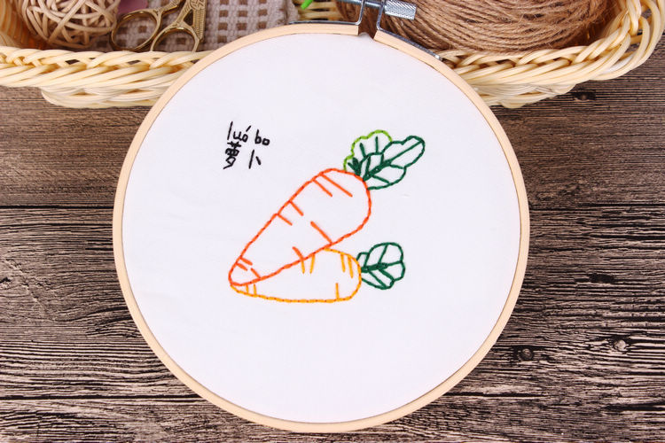 DIY Kit de bordado hecho a mano paquete de material de dibujos animados animales flores y plantas Escuela de principiantes jardín de infantes formación docente