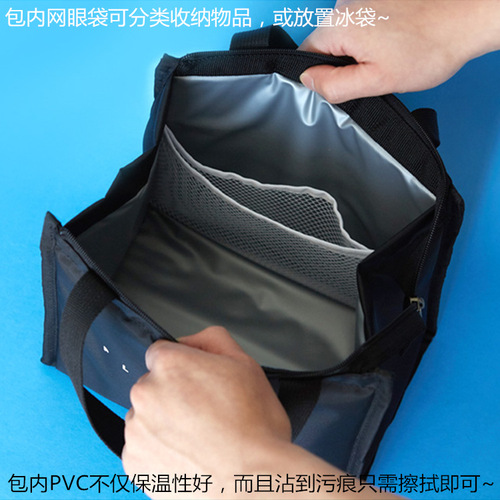 Oxford cloth lunch box bag thickened aluminum foil lunch box bag lunch bag handbag insulated lunch box storage lunch bag