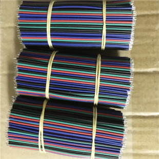 RGB4P�� LED���Ӿ� ���ž� 4P100mm���a�� LED�߲ʟ��l�� 22AWG�K