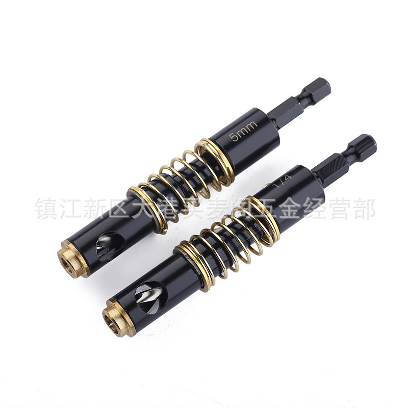 木工铰链钻合页 塑料开孔器 公制5mm 英制1/4黑色铰链钻