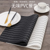 Teslin meal cushion black and white wire pad non -slip waterproof western pad PVC pad