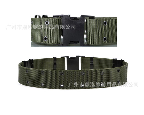 Outdoor training belt for men, black tactical armed belt, security training belt, military enthusiast nylon woven inner and outer S belt