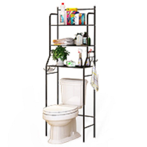 Bathroom bathroom storage rack household toilet restroom storage rack floor-standing simple washing machine toilet rack