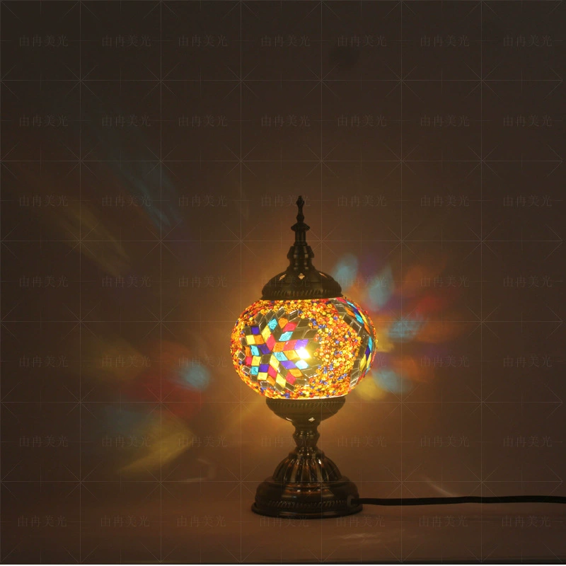 Mosaic, table lamp, decorations for bedroom, lights