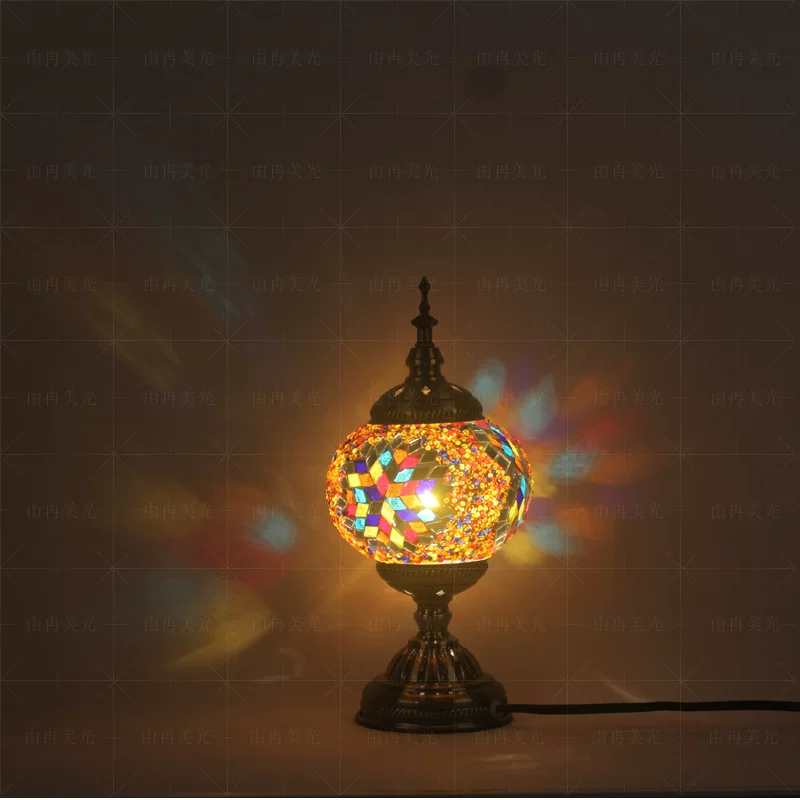 Mosaic, table lamp, decorations for bedroom, lights