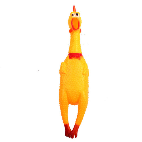 Pet supplies, cat and dog toys, screaming and venting, funny screaming chickens, funny and tricky chickens, vinyl toys