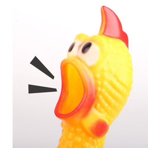 Pet supplies, cat and dog toys, screaming and venting, funny screaming chickens, funny and tricky chickens, vinyl toys