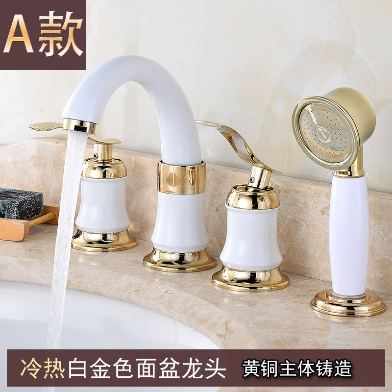 Factory wholesale combination faucet split faucet Bath Cabinet special countertop seat faucet four-piece set Wholesale Factory wholesale combination faucet split faucet Bath Cabinet special countertop seat faucet four-piece set Wholesale