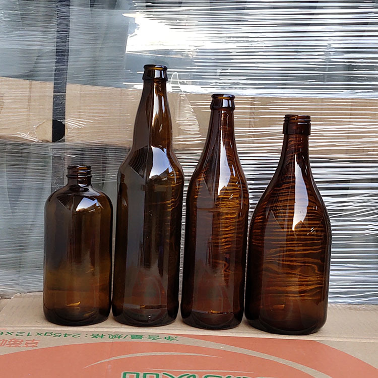 厂家生产棕色料玻璃瓶酒瓶油瓶一担粮二锅头