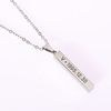 Persistent defense juvenile group sweater chain collective personal style vertical necklace fashion titanium steel necklace