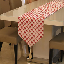 3Q妈咪 奢华绝美欧式雪尼尔软装布艺 时尚古典美式现代超值餐桌旗