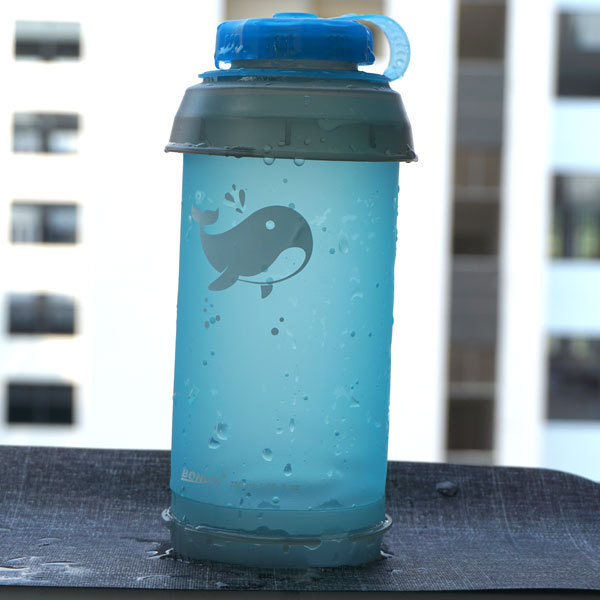 750ml 큰 파란색 TPU 접이식 주전자