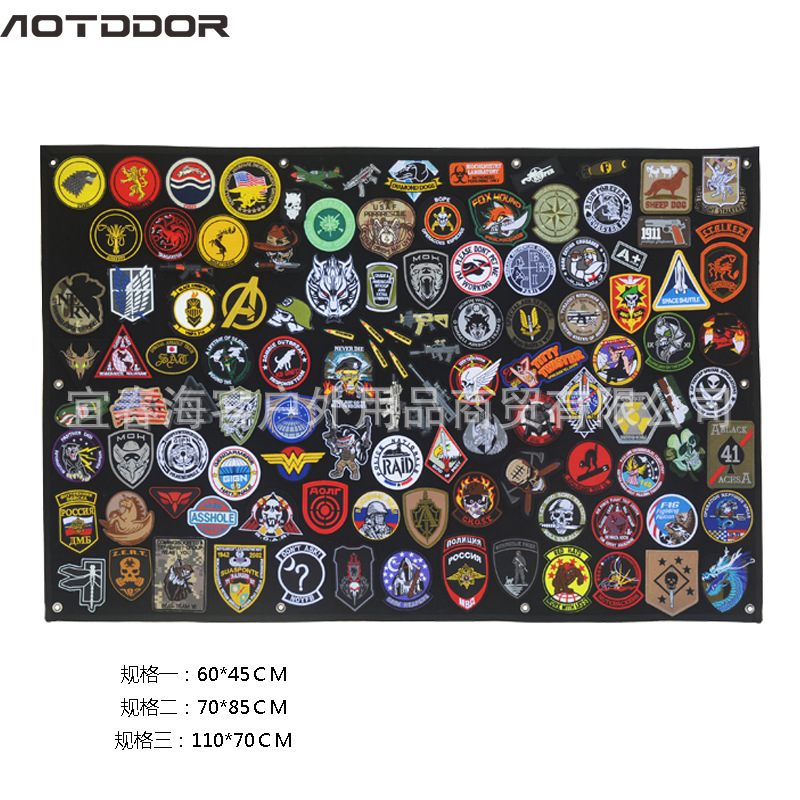 Badge with velcro