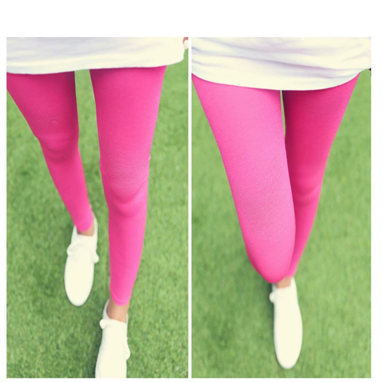 Лет leggings из шелка с эластичной вставкой: цветные брюки большого размера, фигурализованные, защита от солнца