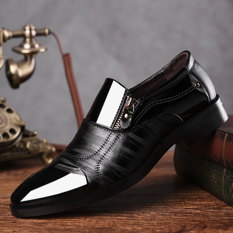 New Large Size Men's Business Formal Leather Shoes Pointed Toe Men's Shoes Slip-On Casual Slip-Ons Dropshipping New Large Size Men's Business Formal Leather Shoes Pointed Toe Men's Shoes Slip-On Casual Slip-Ons Dropshipping