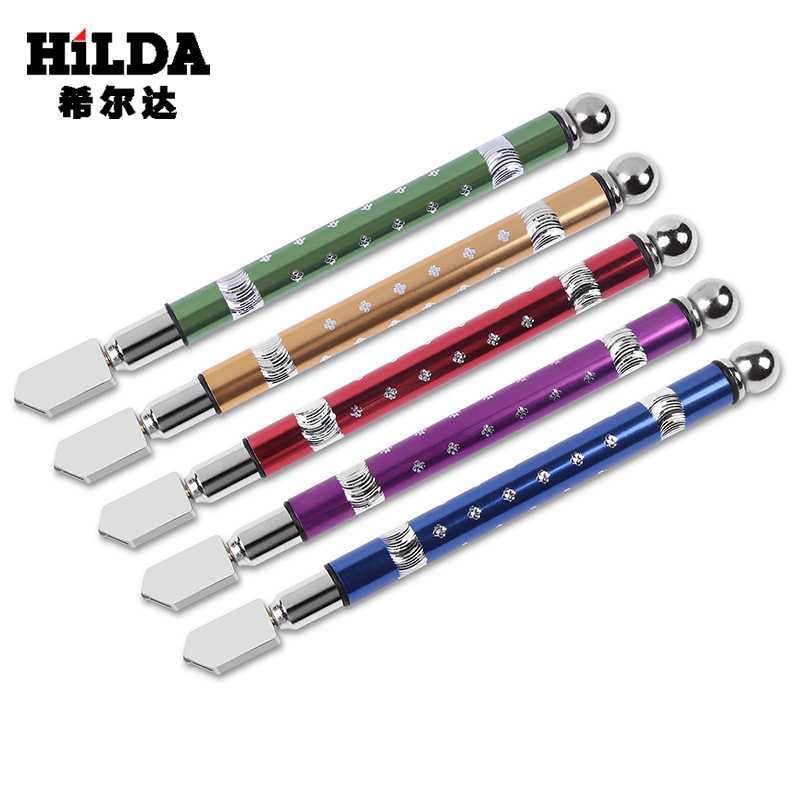 Venta directa de fábrica de cortador de vidrio Hilda en stock, divisor de vidrio al por mayor, cuchillo de corte de diamante de 3mm~15mm