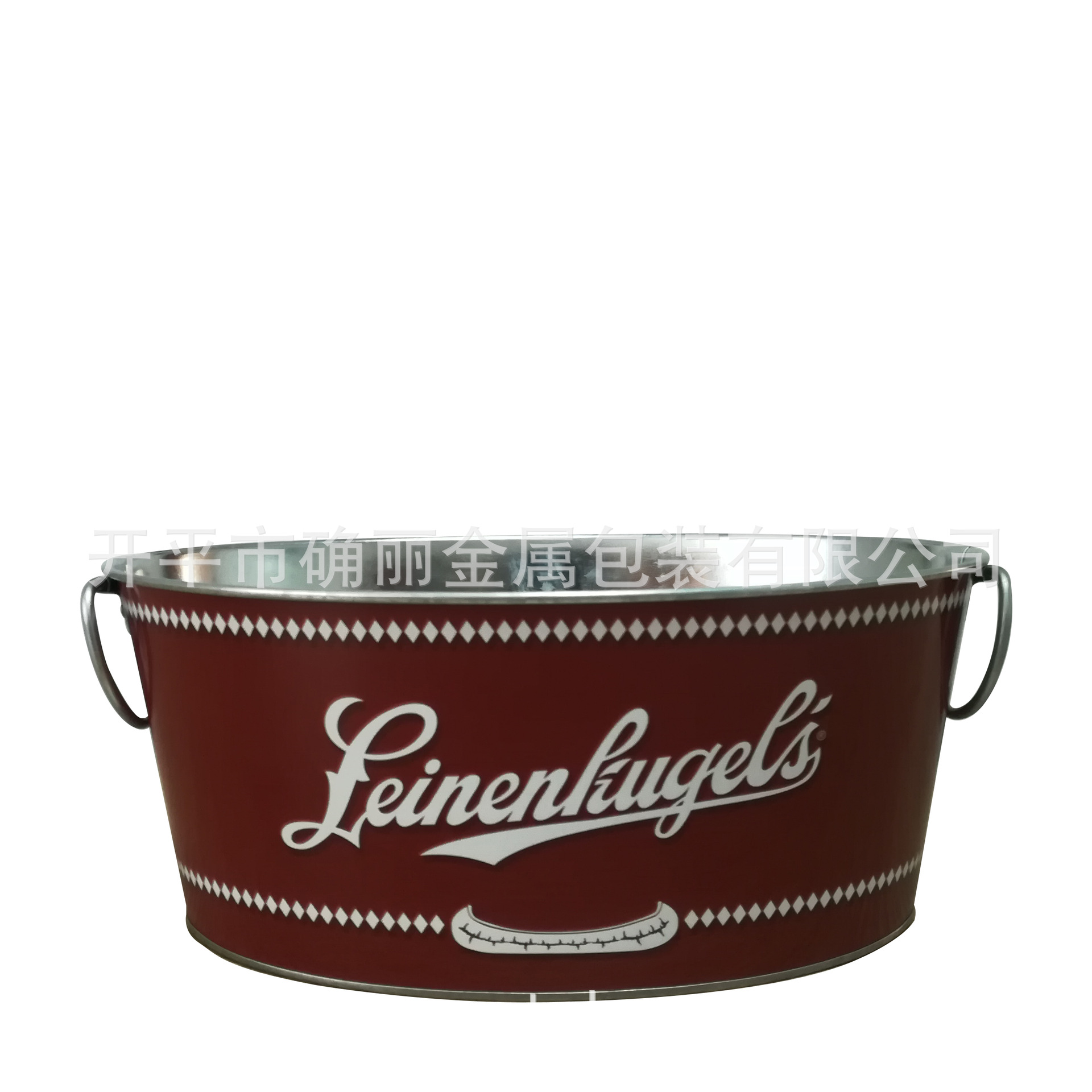 厂家可印刷logo啤酒桶 双吊耳椭圆形冰桶 冰镇可乐啤酒冰桶