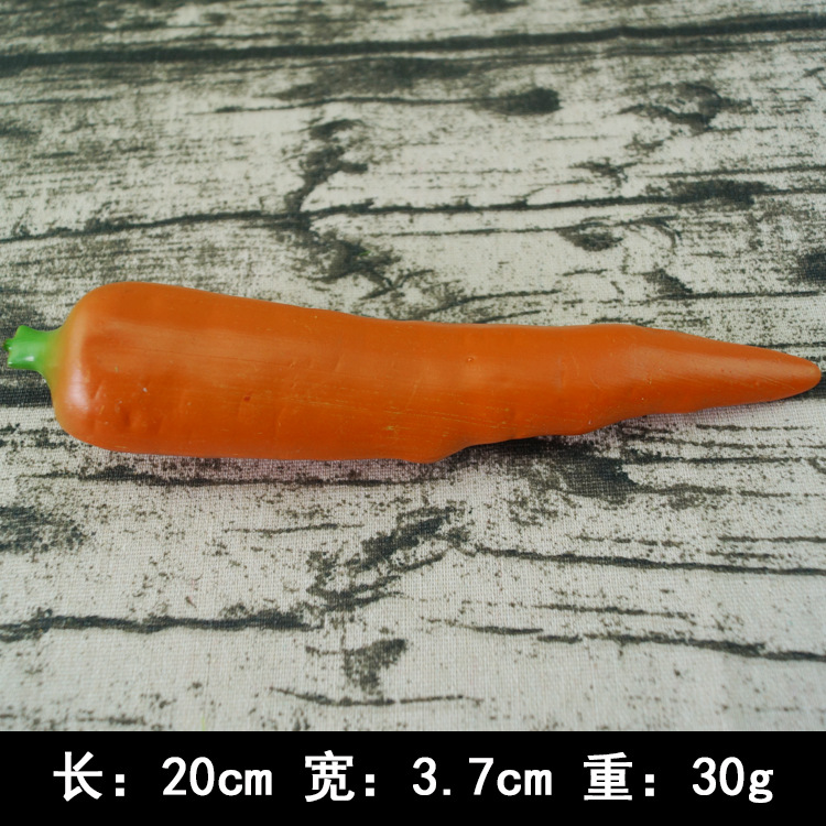 Fábrica al por mayor simulación modelo de zanahoria restaurante centro comercial ventana fotografía zanahoria decoración apoyos