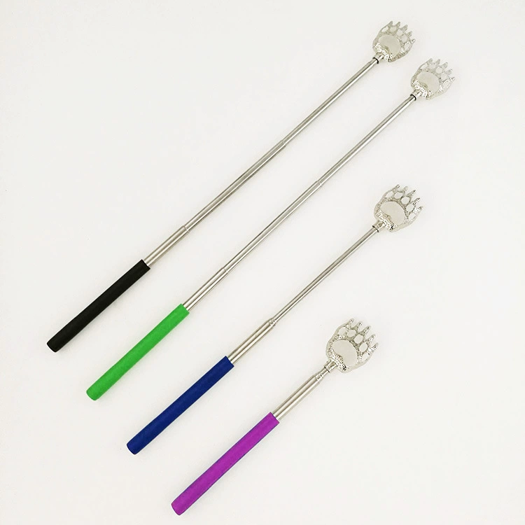 Скребок для зуда в виде медвежьего когтя, телескопический коготь из нержавеющей стали, скребок для спины старика, товары для пожилых людей