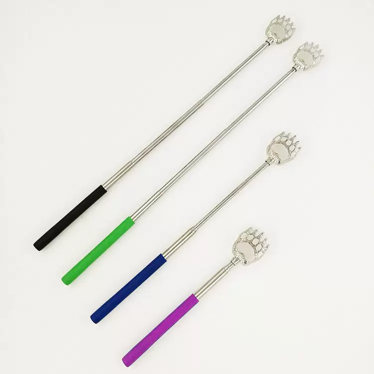 熊爪不求人痒痒挠抓痒器不锈钢伸缩爪老头乐抓背器老年人用品