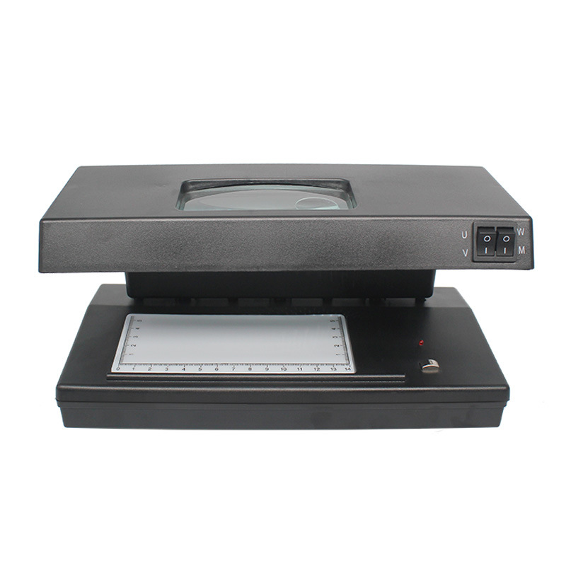 行鑫 多功能验钞机 台式荧光紫光验钞灯迷你放大镜商用鉴别仪批发